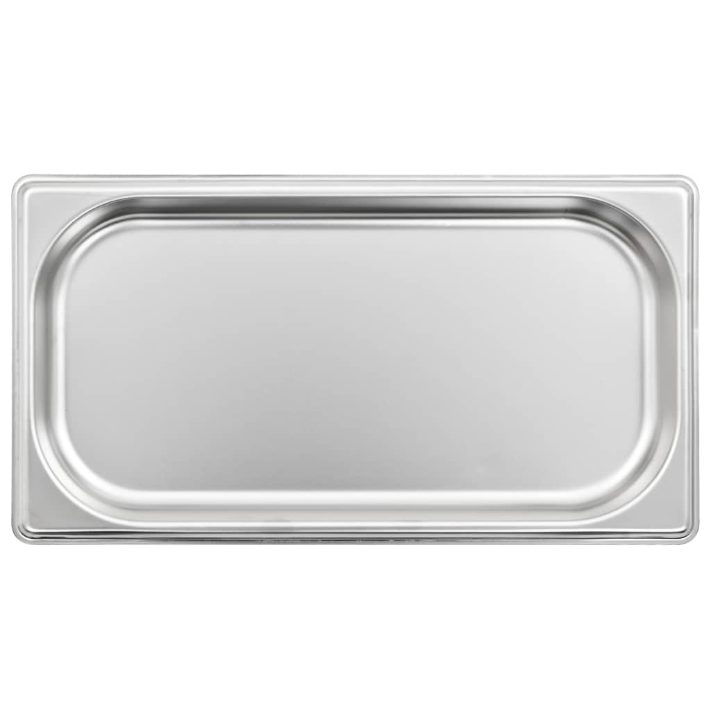 vidaXL Gastronormbakken 4 st GN 1/3 150 mm roestvrij staal