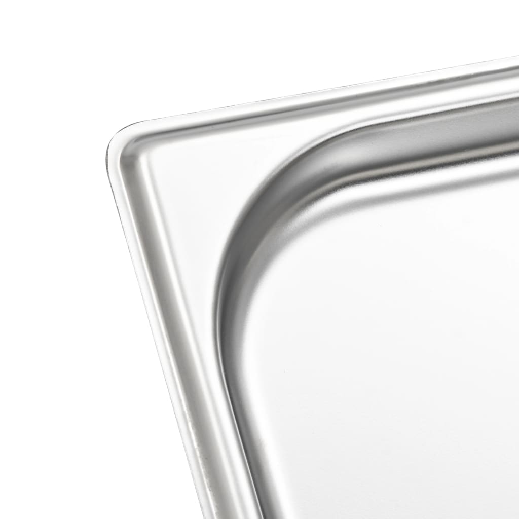 vidaXL Gastronormbakken 4 st GN 1/3 150 mm roestvrij staal