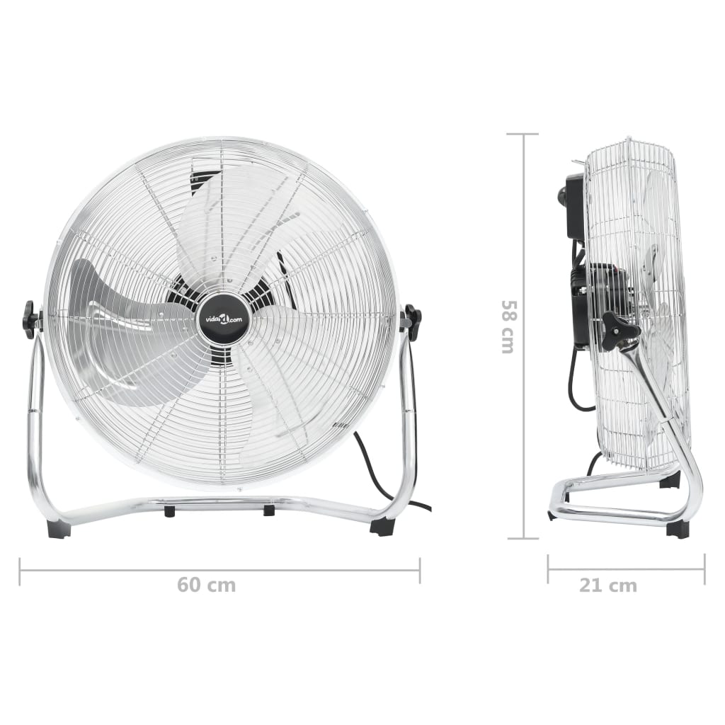vidaXL Vloerventilator 3 snelheden 50,7 W 45 cm