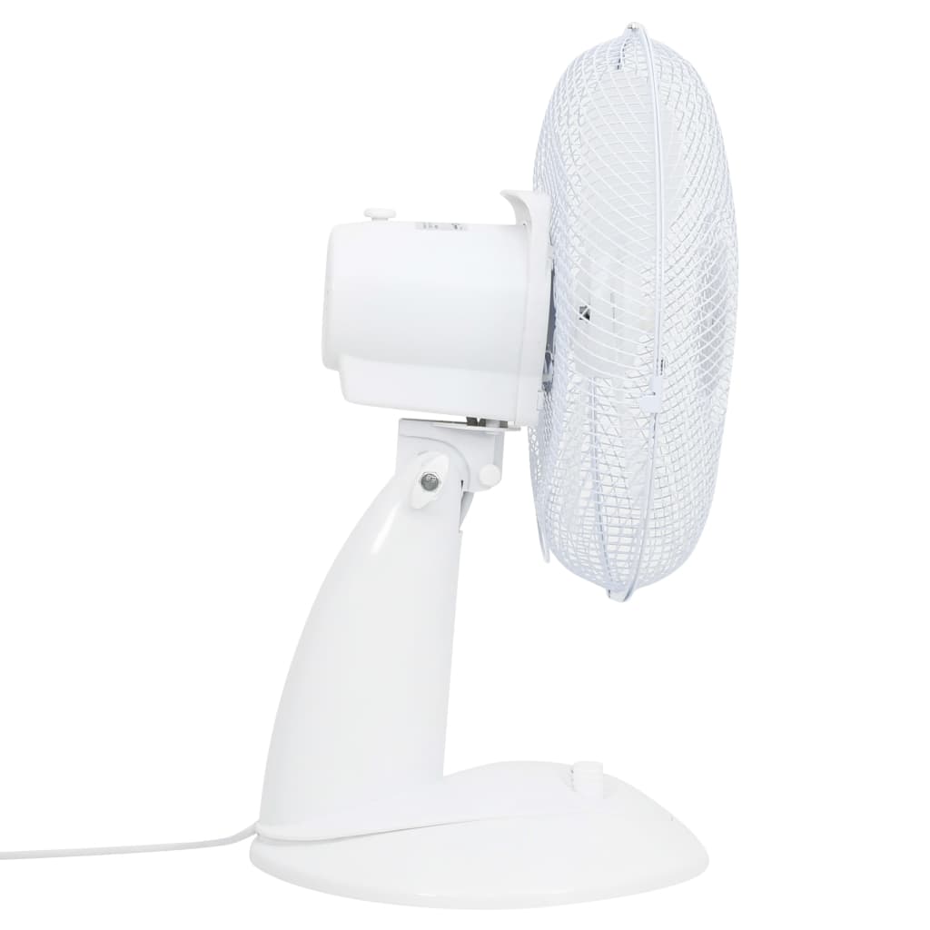 vidaXL Table fan 3 speeds 40 W 30 cm white
