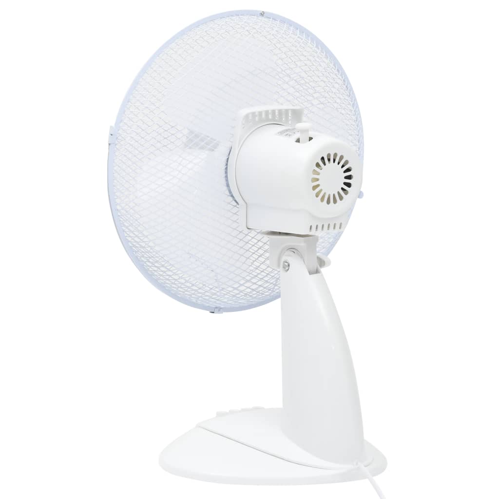 vidaXL Table fan 3 speeds 40 W 30 cm white