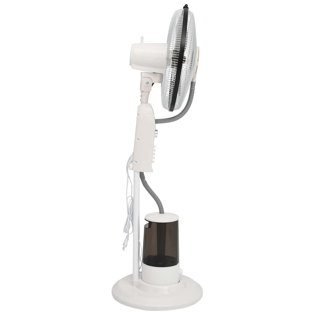 vidaXL Mistventilator staand met 3 snelheden wit