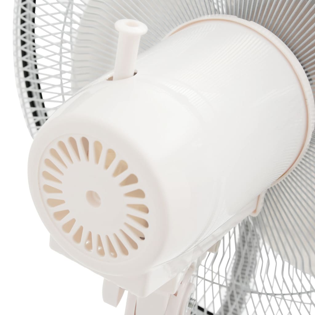 vidaXL Mistventilator staand met 3 snelheden wit