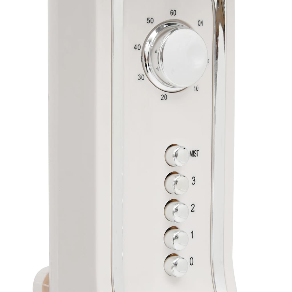 vidaXL Mistventilator staand met 3 snelheden wit