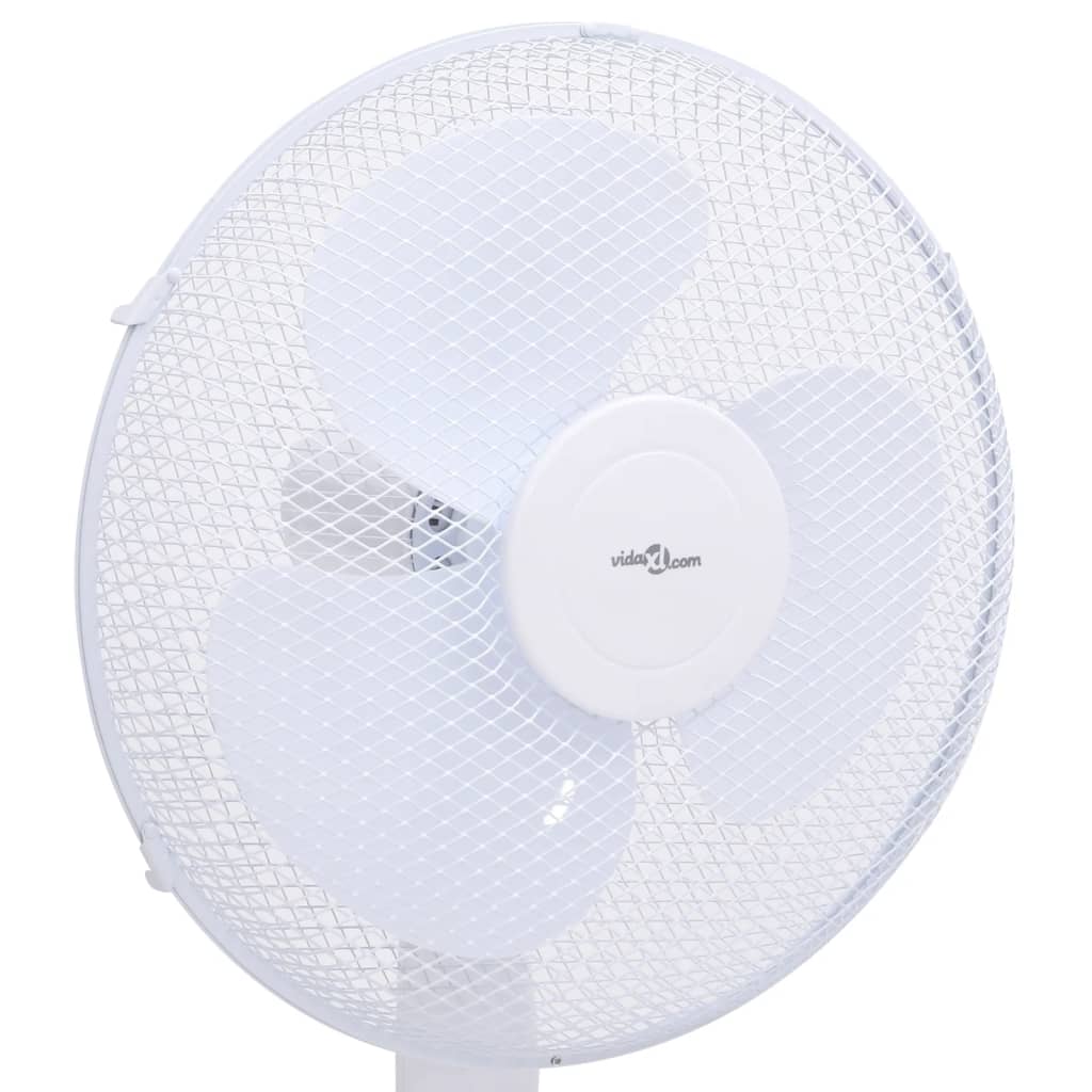 vidaXL Staande ventilator ø 40 cm 120 cm wit