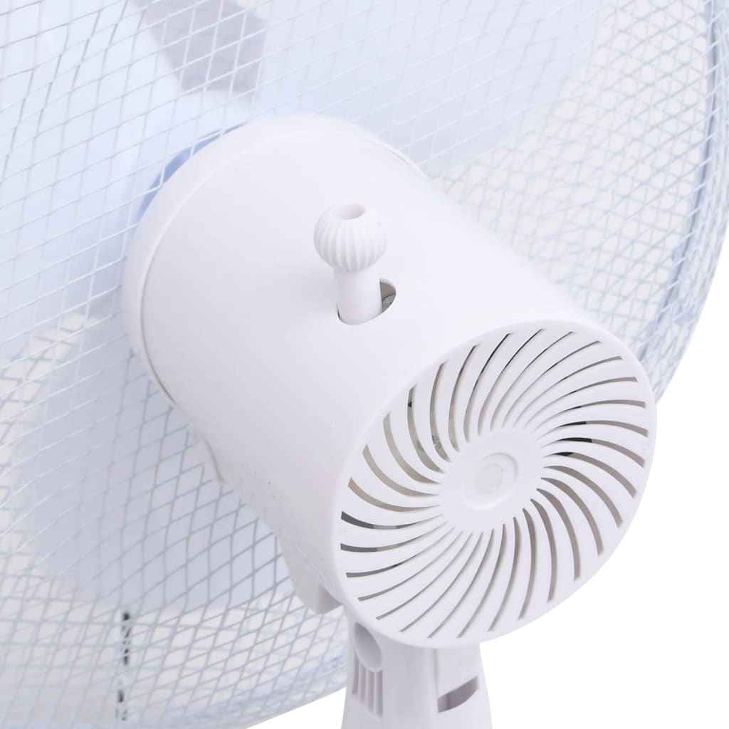 vidaXL Staande ventilator ø 40 cm 120 cm wit