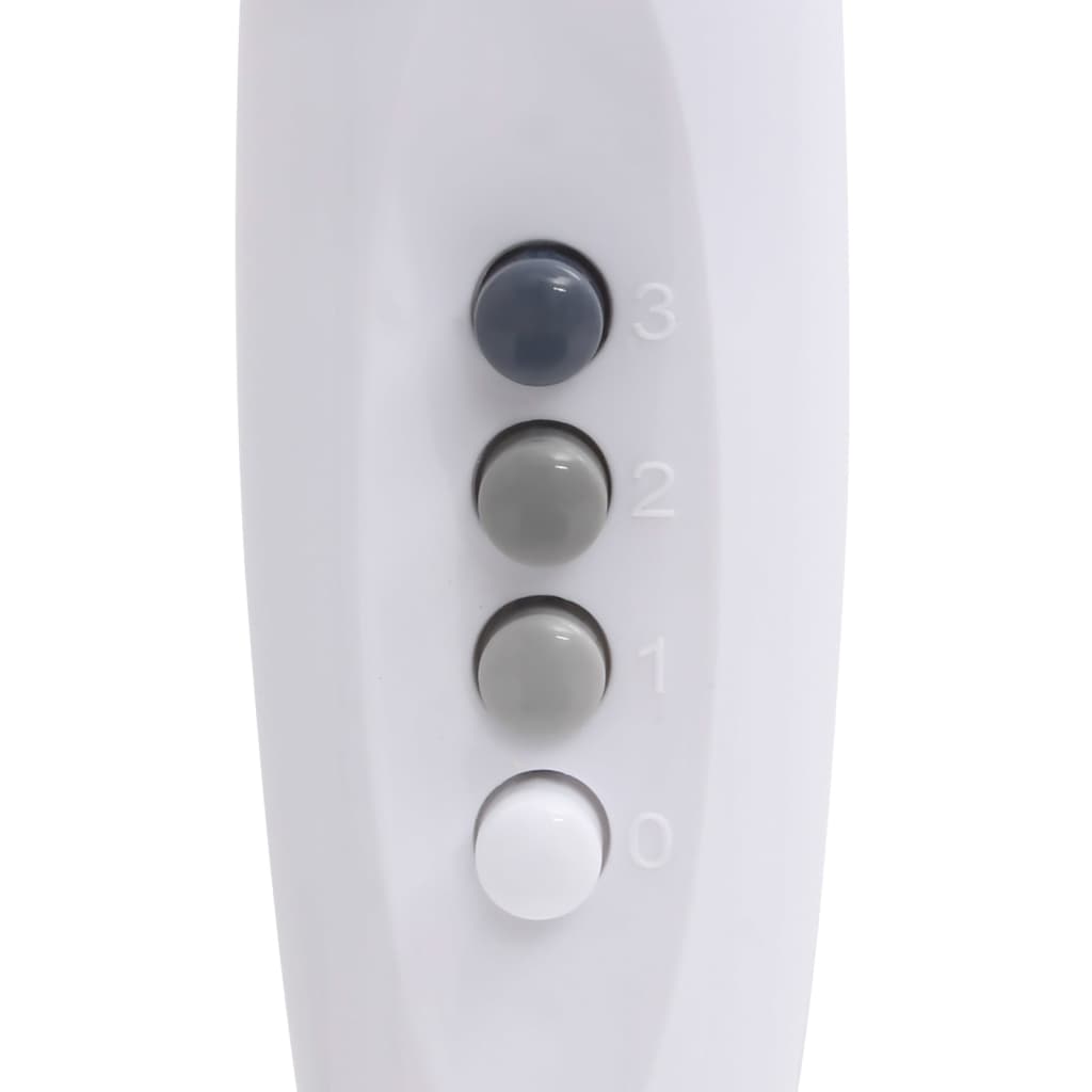 vidaXL Staande ventilator ø 40 cm 120 cm wit