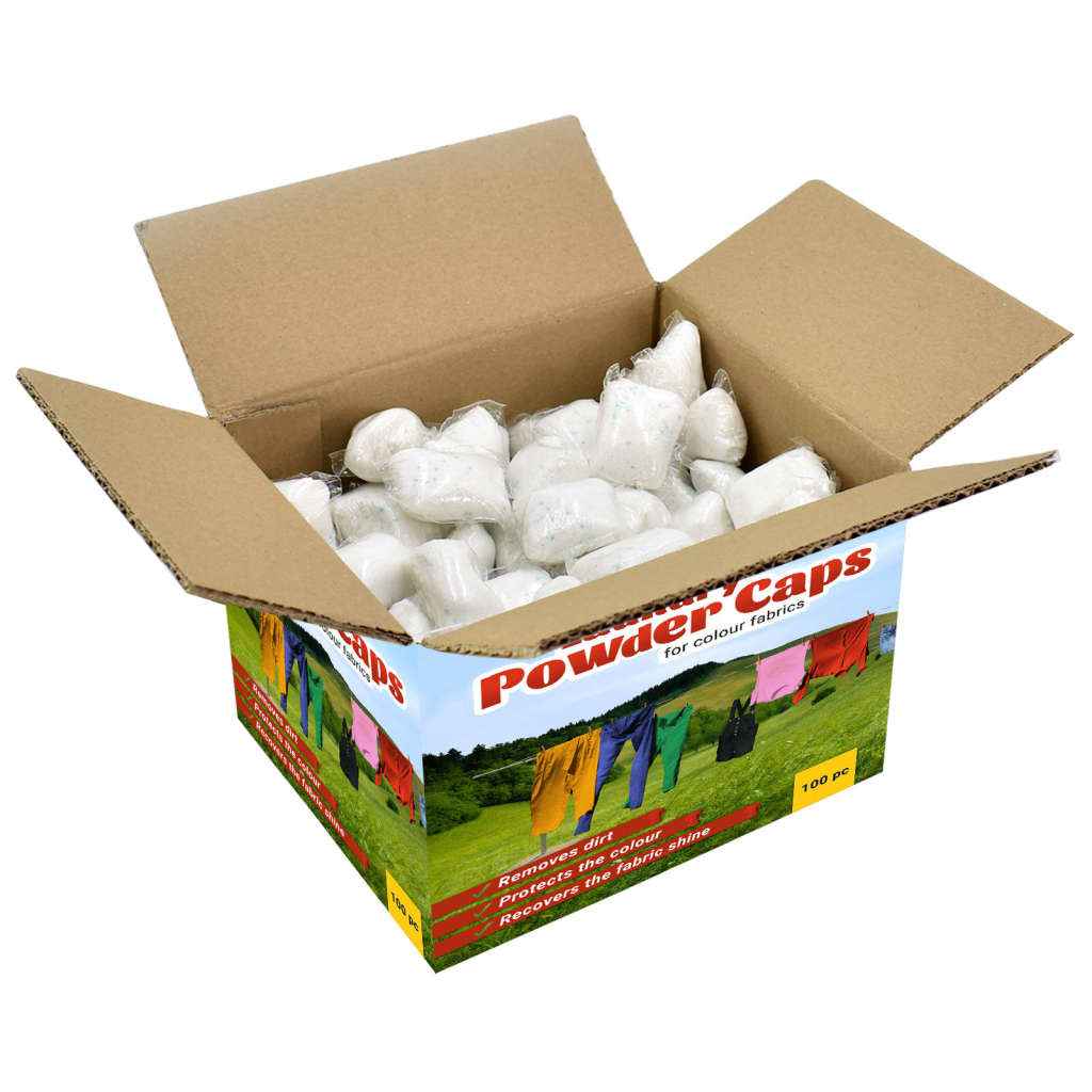 vidaXL Wascapsules 100 st alles-in-1 voor wit textiel