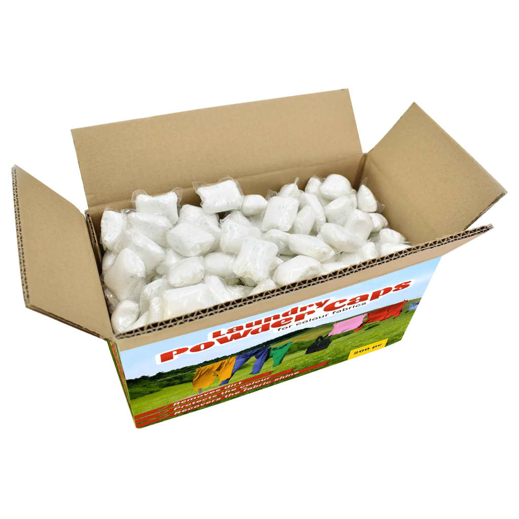 vidaXL Wascapsules 100 st alles-in-1 voor wit textiel