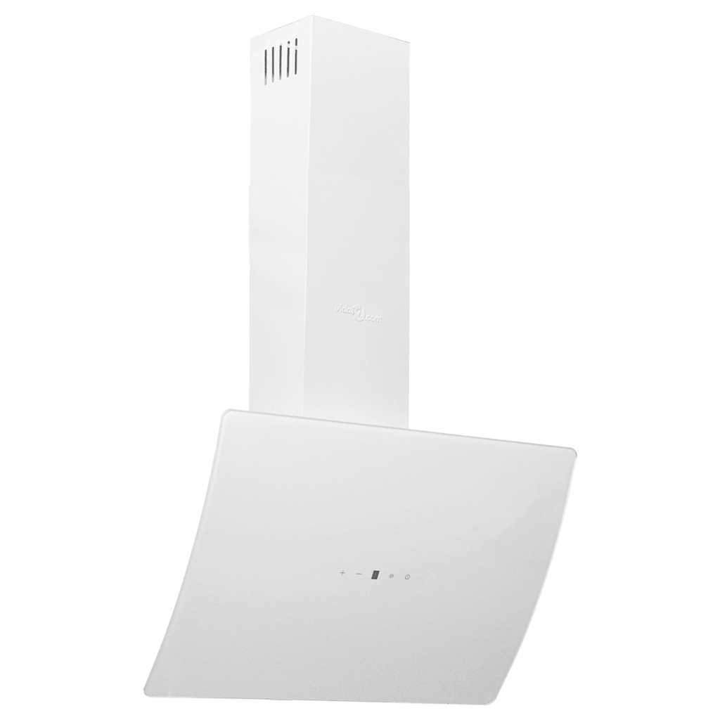 vidaXL Wandafzuigkap 90 cm staal en gehard glas zwart