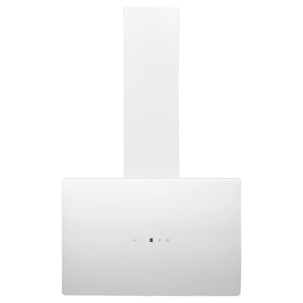 vidaXL Wandafzuigkap 90 cm staal en gehard glas zwart