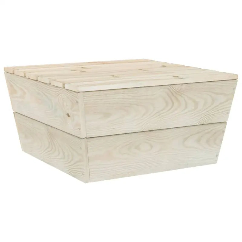 6-delige tuinset van geïmpregneerd vurenhout met tafel en hocker - Tuinsets