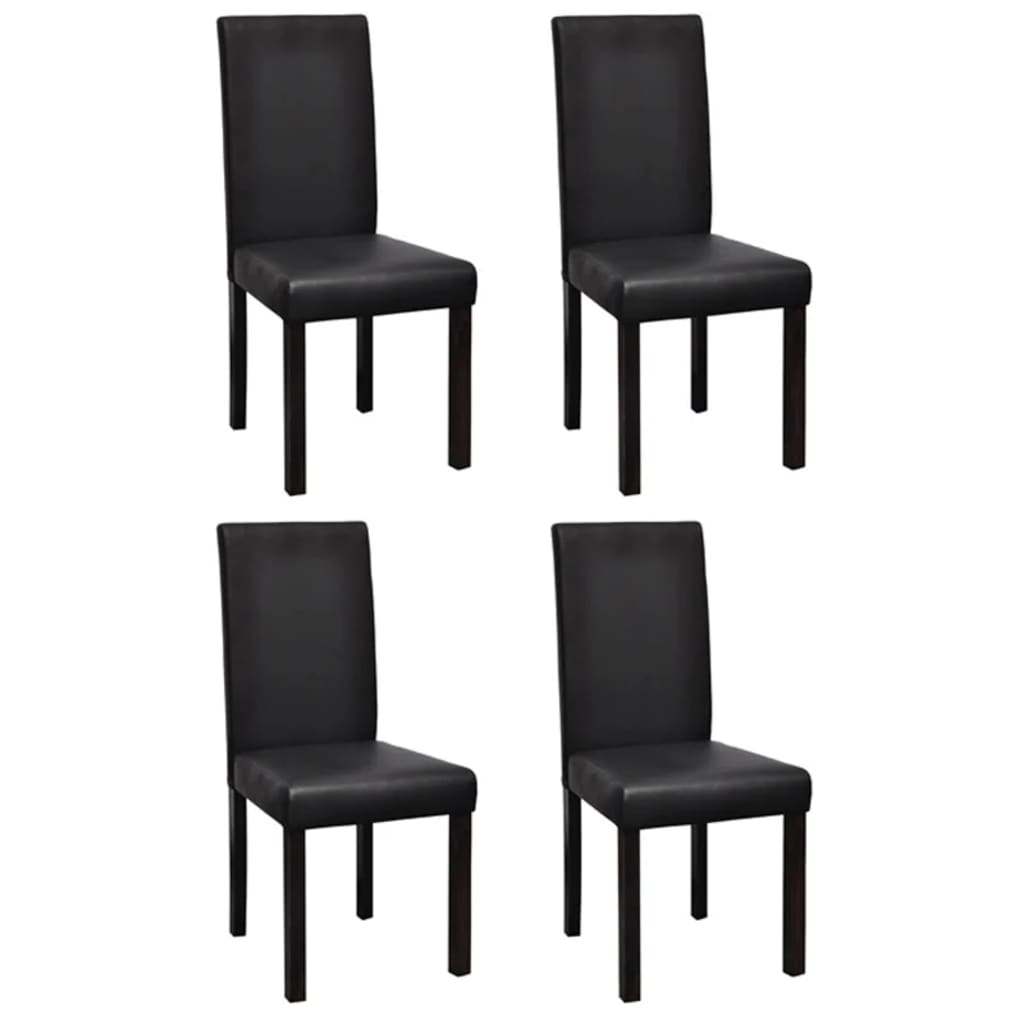 vidaXL Eetkamerstoelen 4 st kunstleer rood
