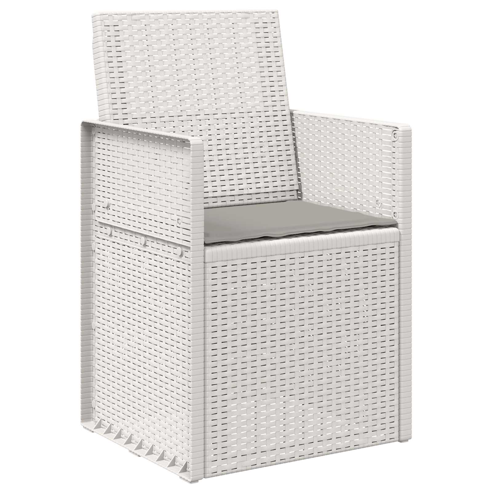 vidaXL Tuin Eetstoelen 2 pcs Antraciet 53 x 47 x 88,5 cm PP