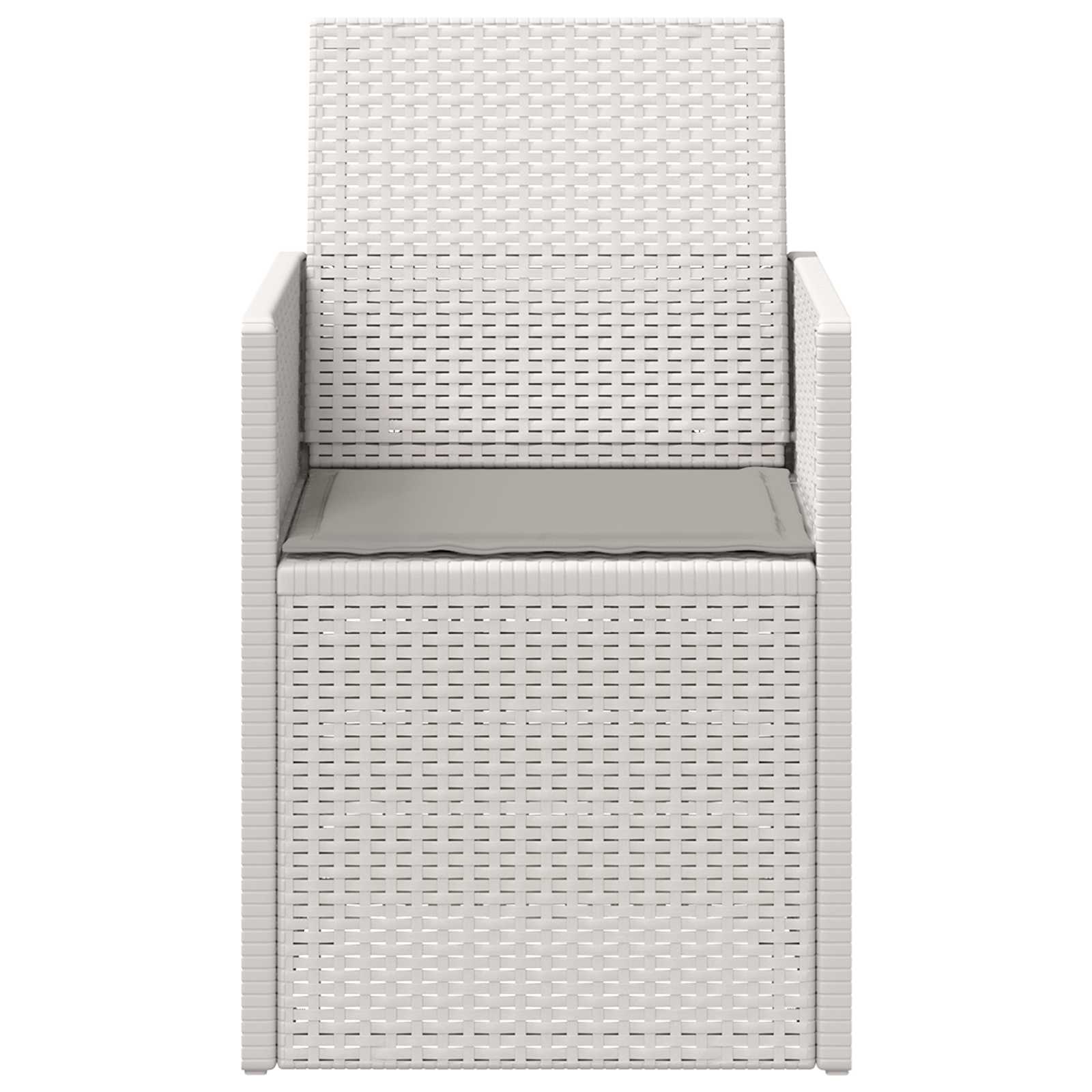 vidaXL Tuin Eetstoelen 2 pcs Antraciet 53 x 47 x 88,5 cm PP