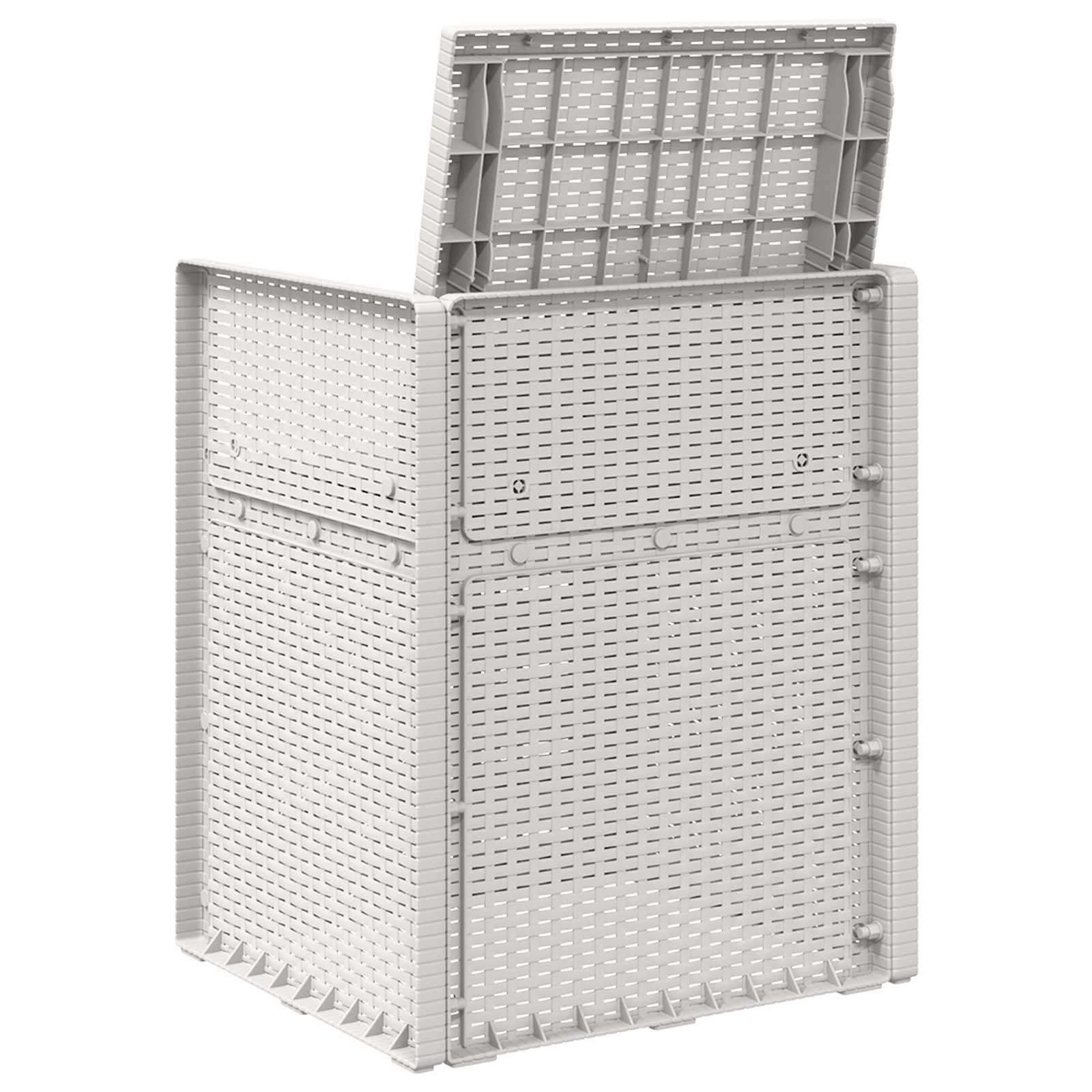 vidaXL Tuin Eetstoelen 2 pcs Antraciet 53 x 47 x 88,5 cm PP
