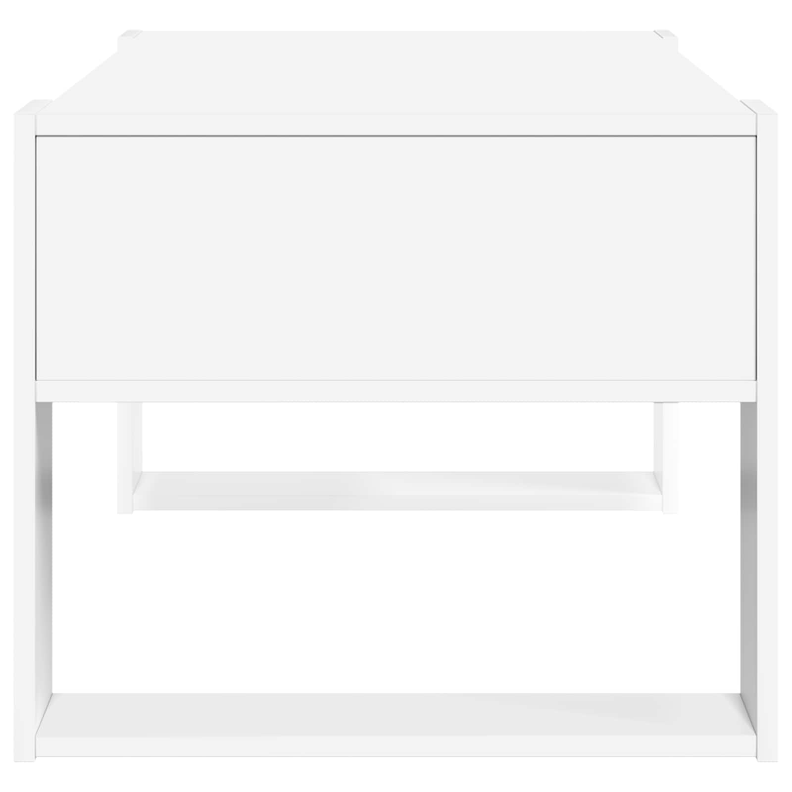vidaXL Salontafel met opslag Wit 92 x 53 x 45 cm Bewerkt hout