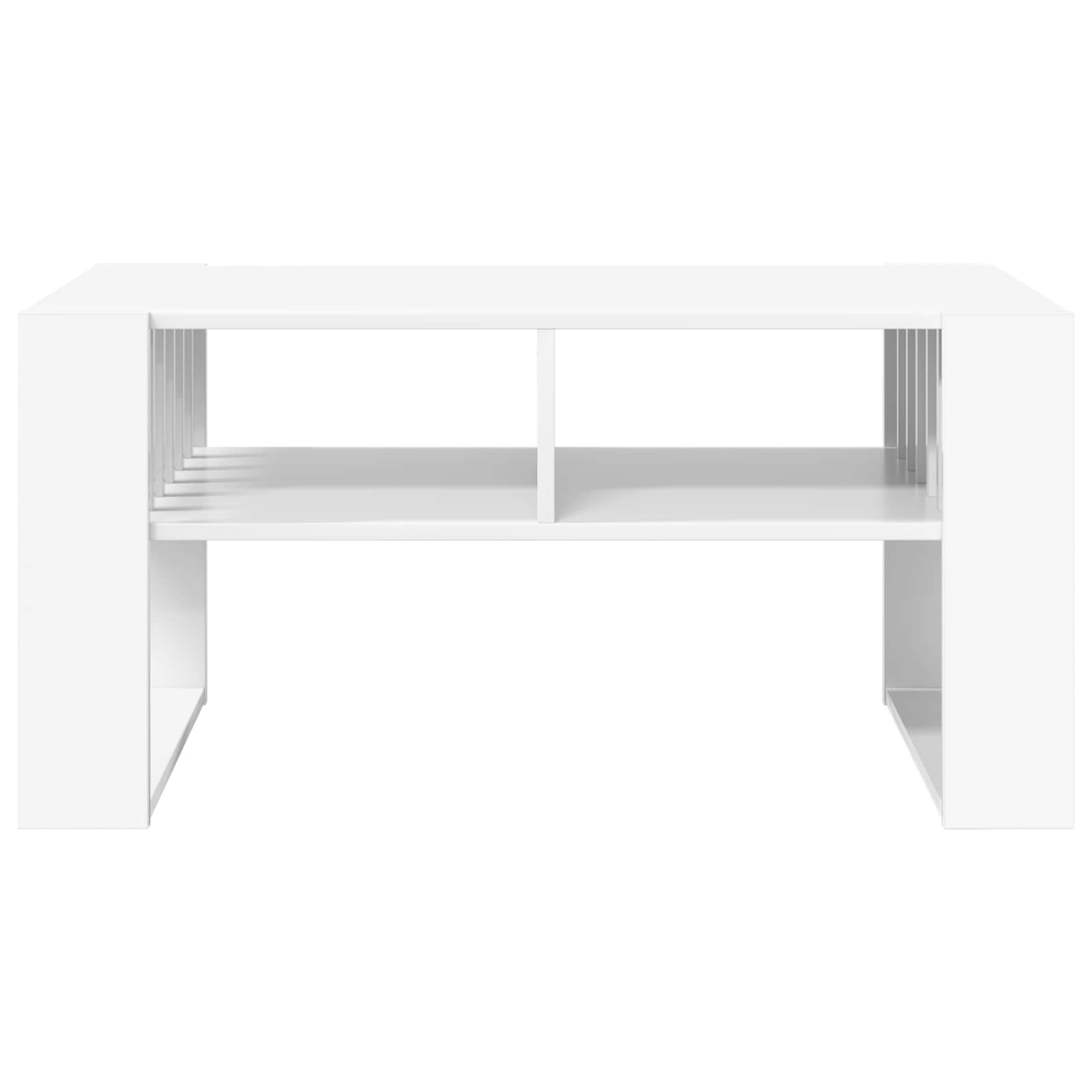 vidaXL Salontafel Wit 92 x 49,5 x 45 cm Bewerkt hout