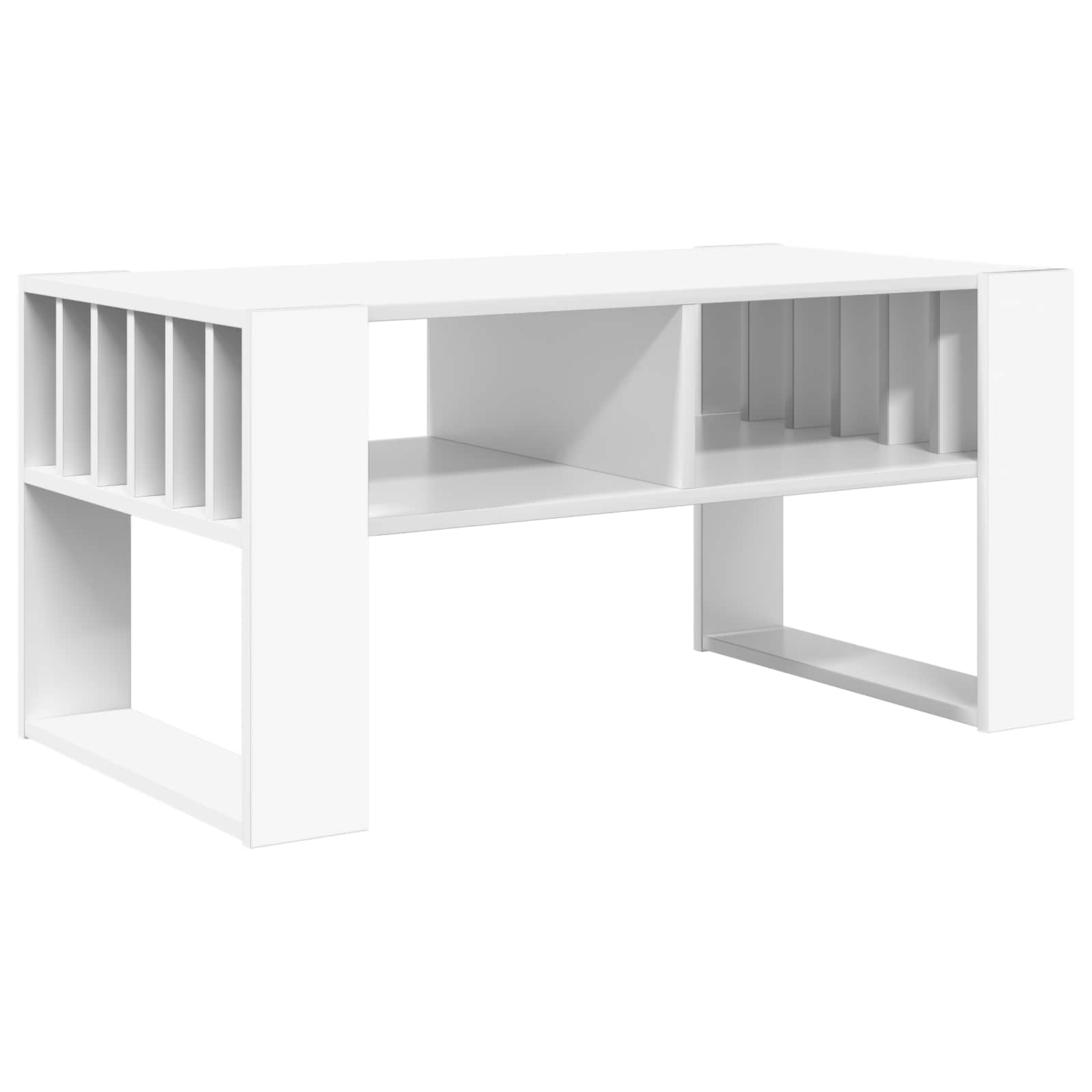 vidaXL Salontafel Wit 92 x 49,5 x 45 cm Bewerkt hout