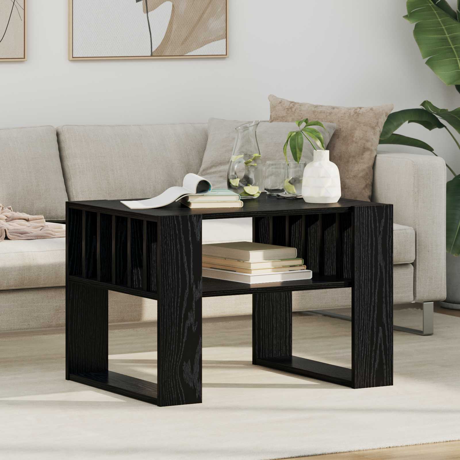 vidaXL Salontafel Wit 92 x 49,5 x 45 cm Bewerkt hout