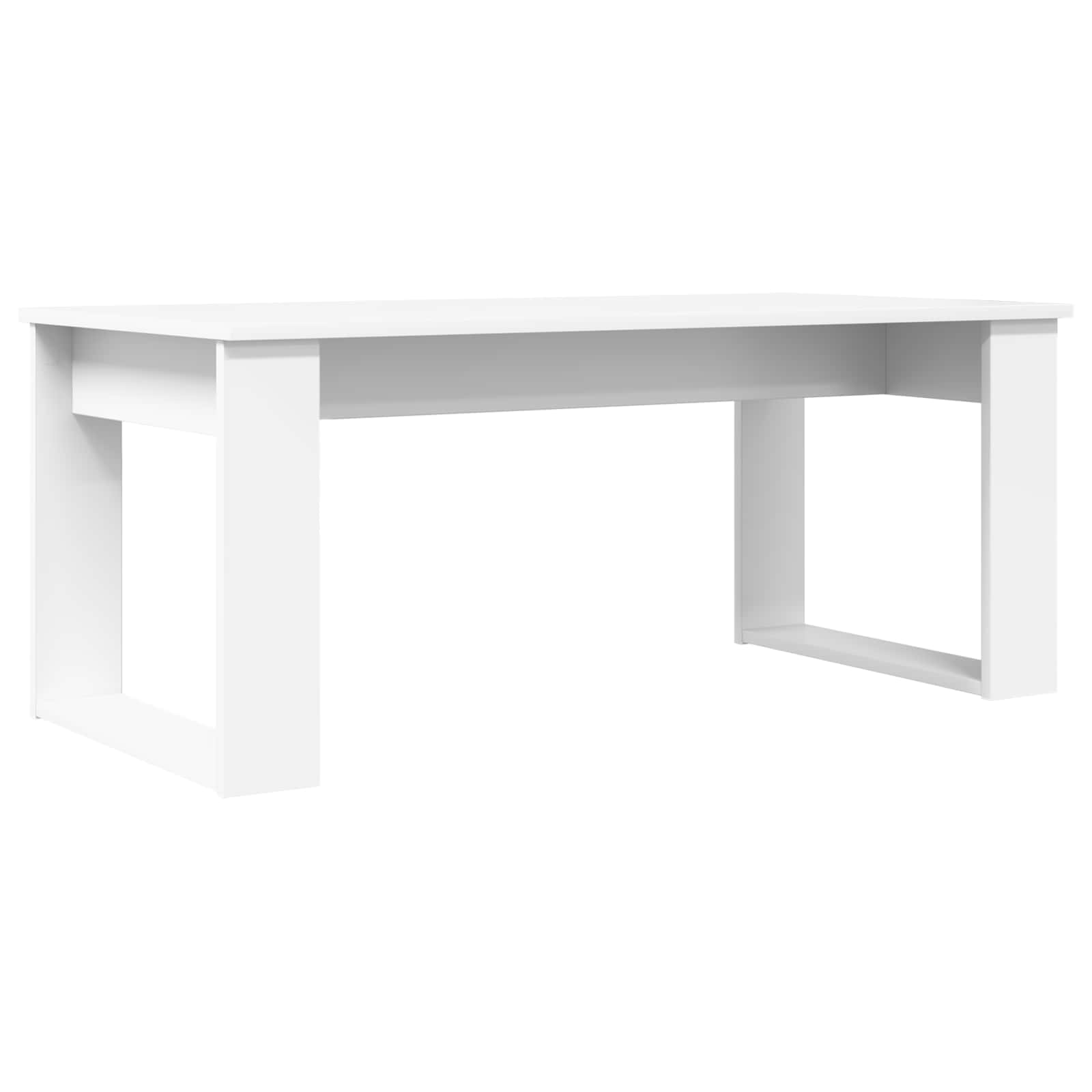 vidaXL Koffietafel Set 2 pcs Wit Bewerkt hout
