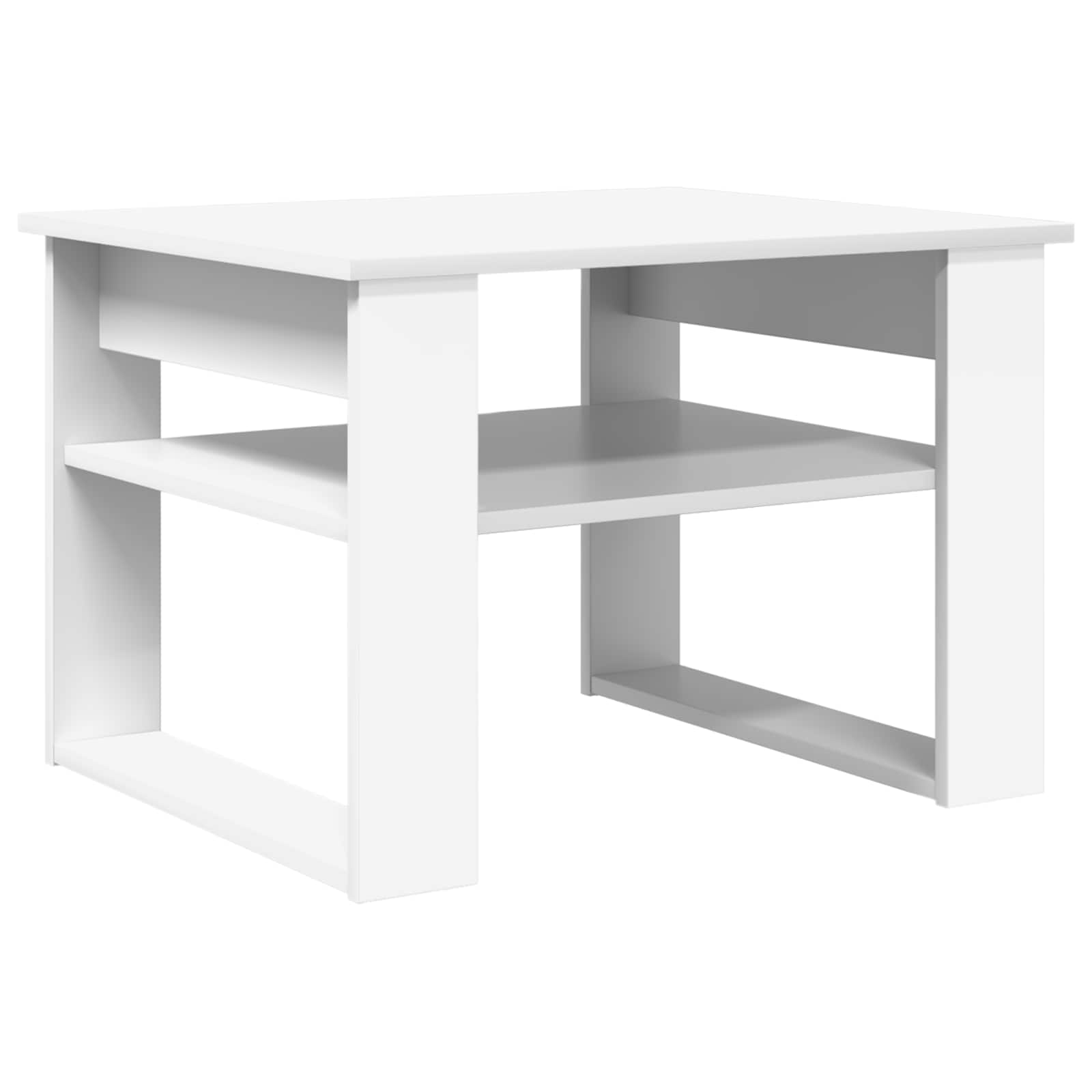 vidaXL Salontafel met opslag Wit 64 x 54 x 44 cm Bewerkt hout