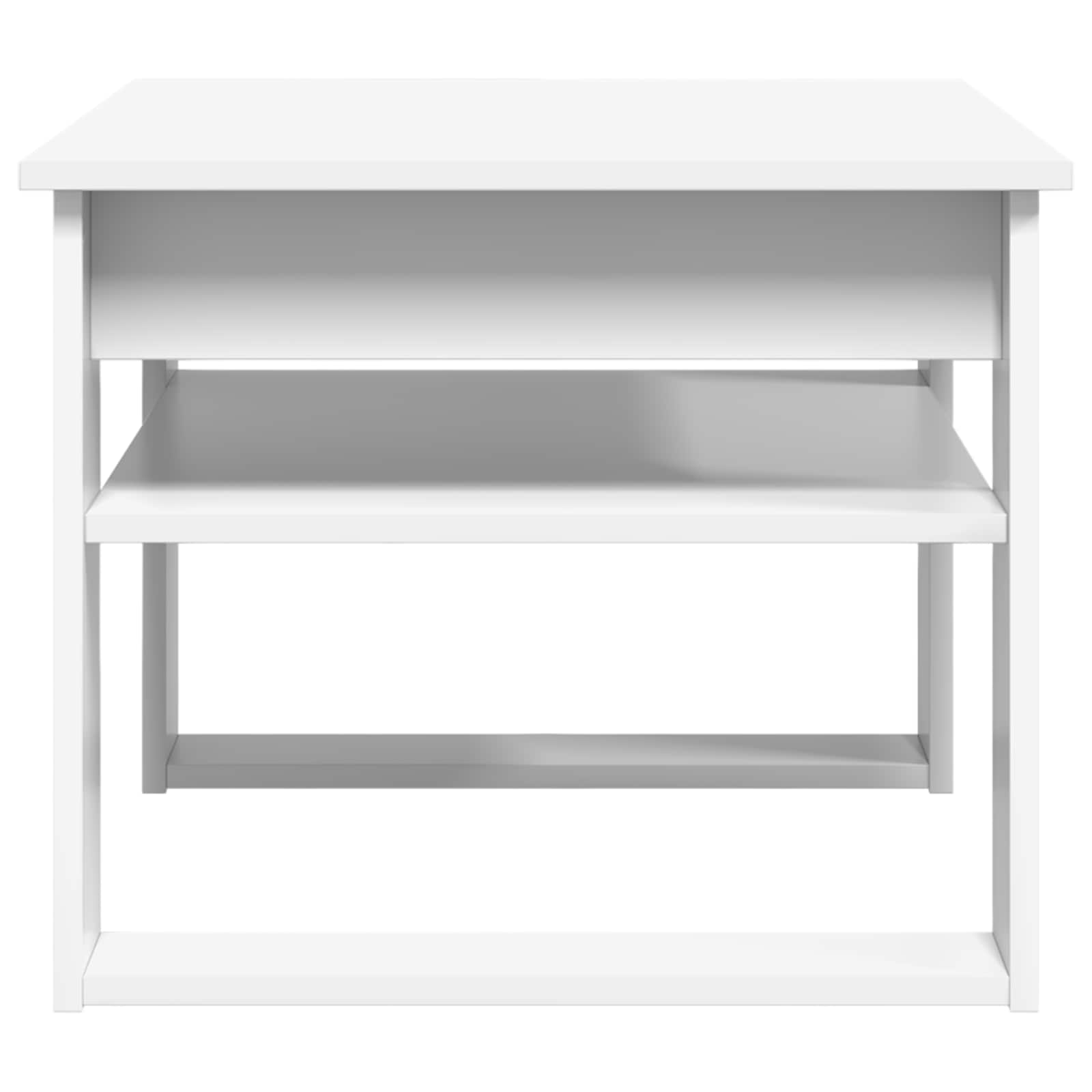 vidaXL Salontafel met opslag Wit 64 x 54 x 44 cm Bewerkt hout