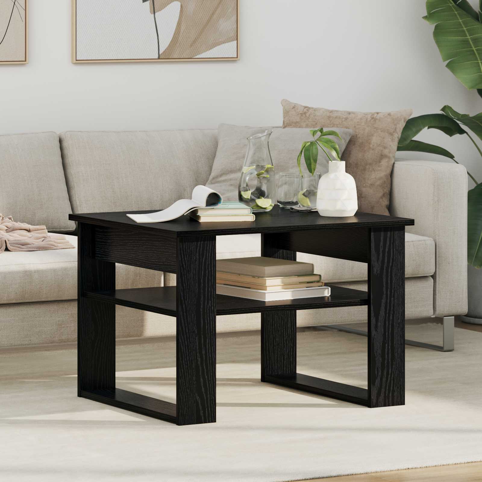 vidaXL Salontafel met opslag Wit 64 x 54 x 44 cm Bewerkt hout