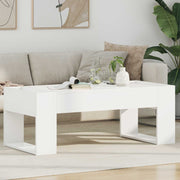 vidaXL Salontafel Wit 110 x 50 x 41 cm Bewerkt hout