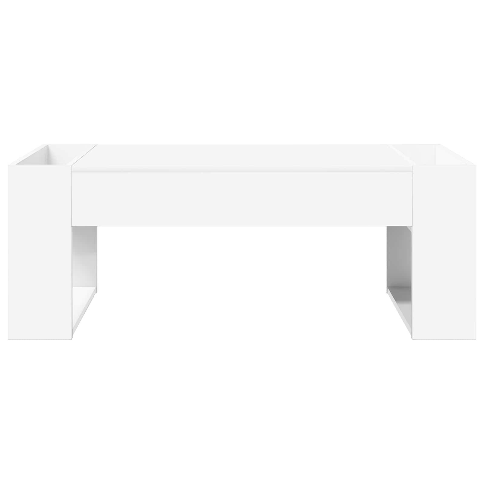 vidaXL Salontafel Wit 110 x 50 x 41 cm Bewerkt hout