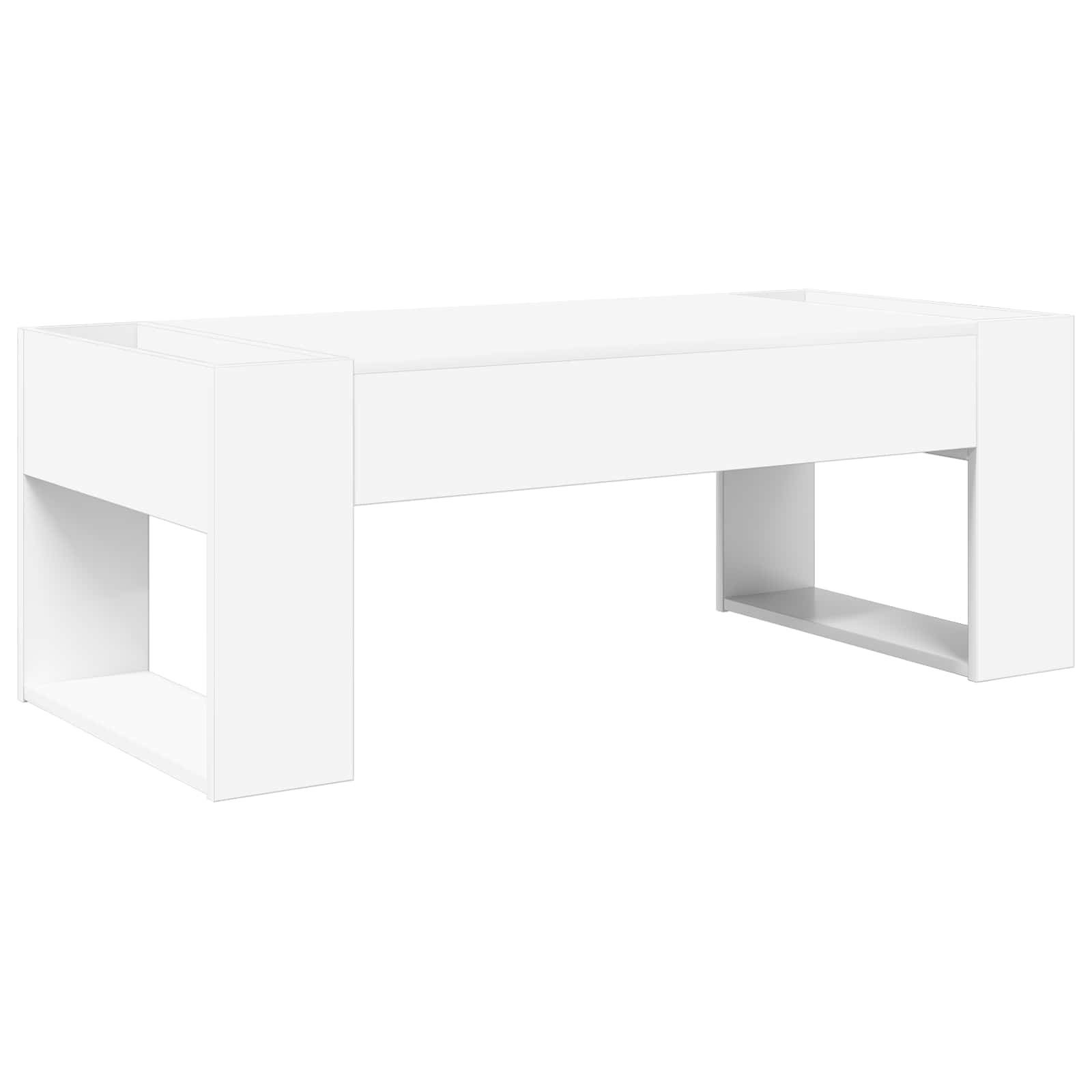 vidaXL Salontafel Wit 110 x 50 x 41 cm Bewerkt hout