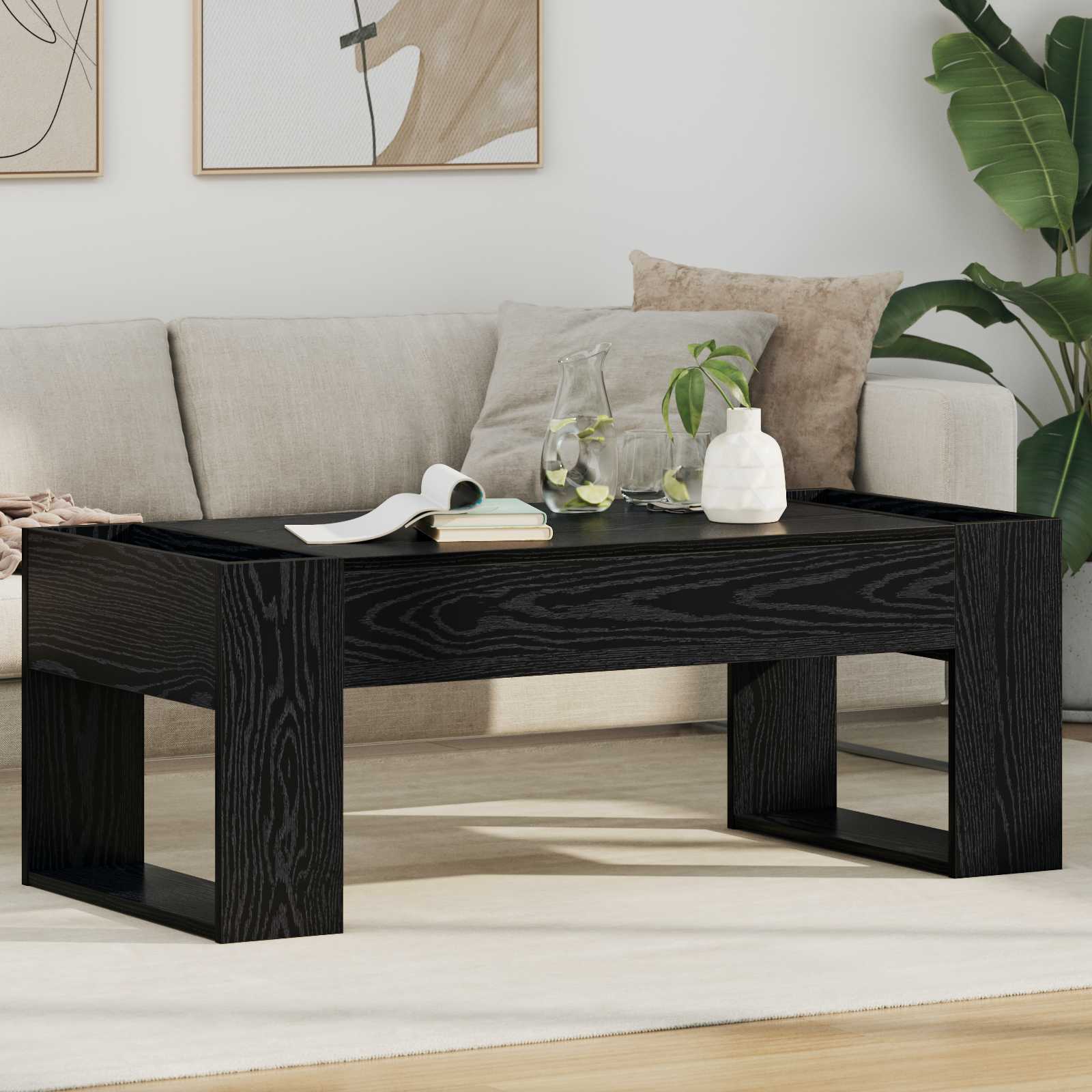vidaXL Salontafel Wit 110 x 50 x 41 cm Bewerkt hout