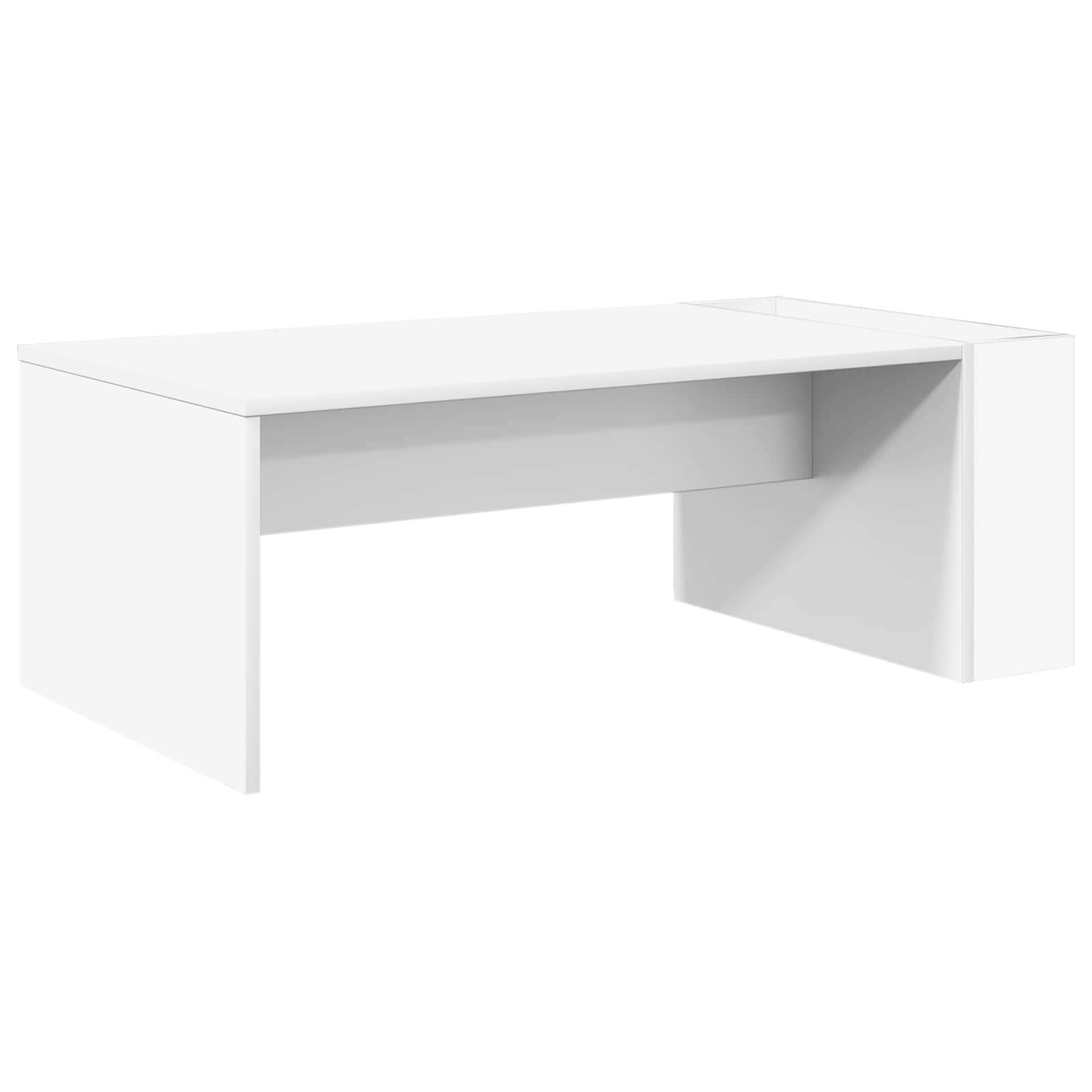 vidaXL Salontafel Wit 95 x 50 x 34 cm Bewerkt hout