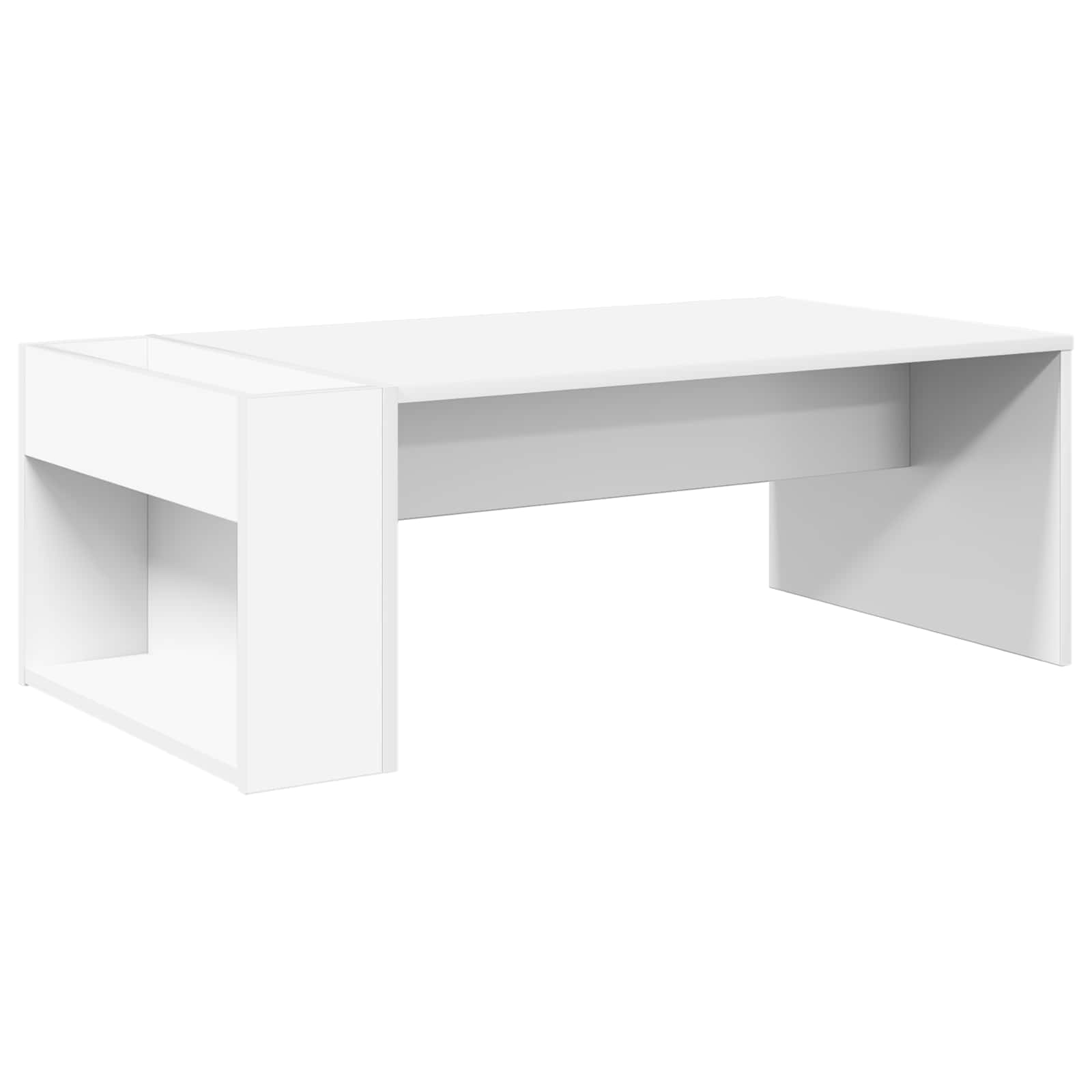 vidaXL Salontafel Wit 95 x 50 x 34 cm Bewerkt hout