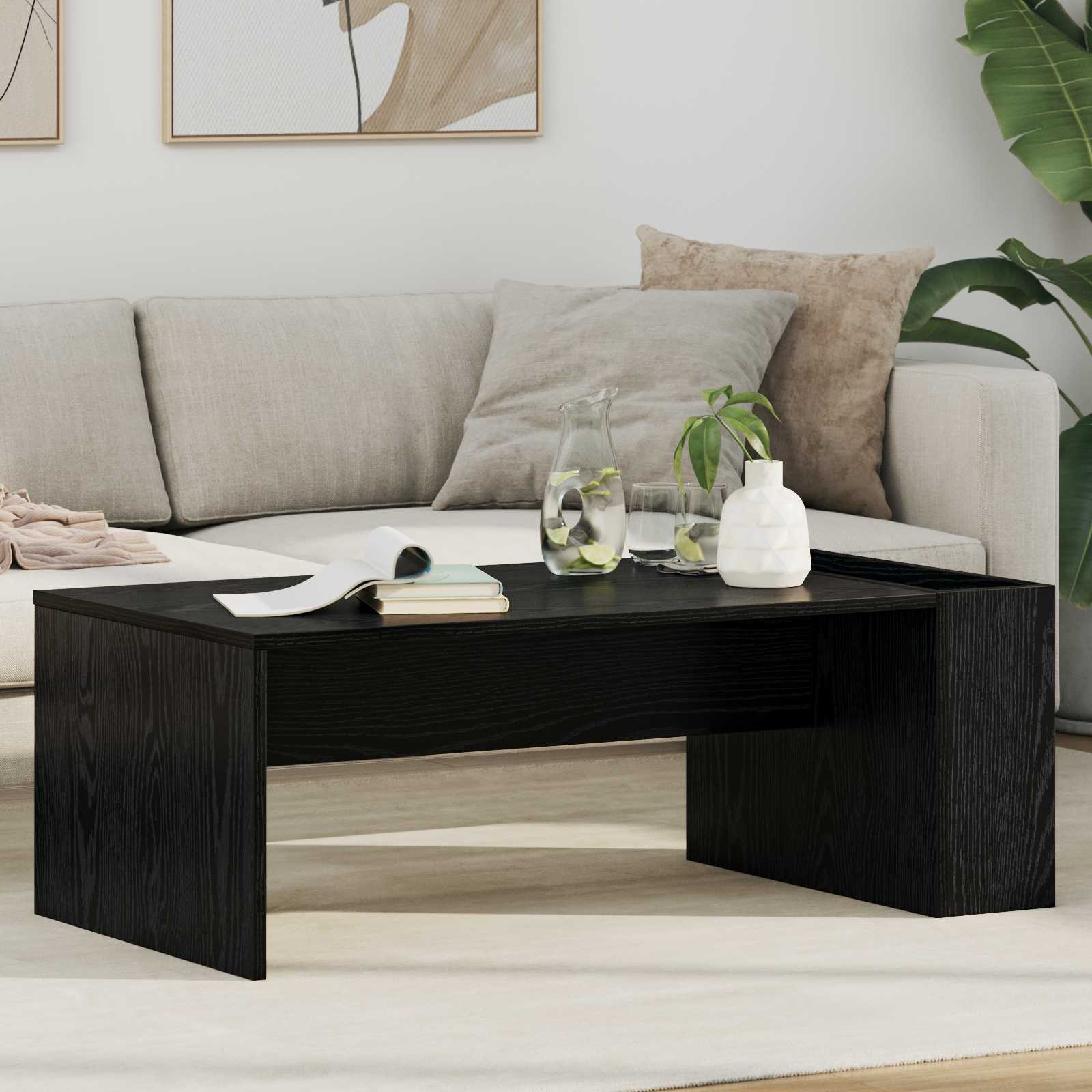 vidaXL Salontafel Wit 95 x 50 x 34 cm Bewerkt hout
