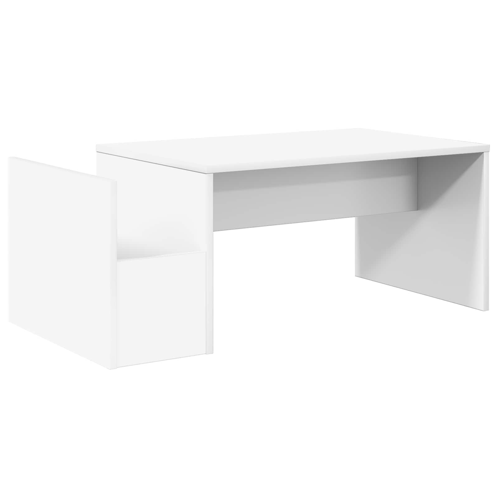 vidaXL Salontafel Wit 90 x 45 x 35 cm Bewerkt hout