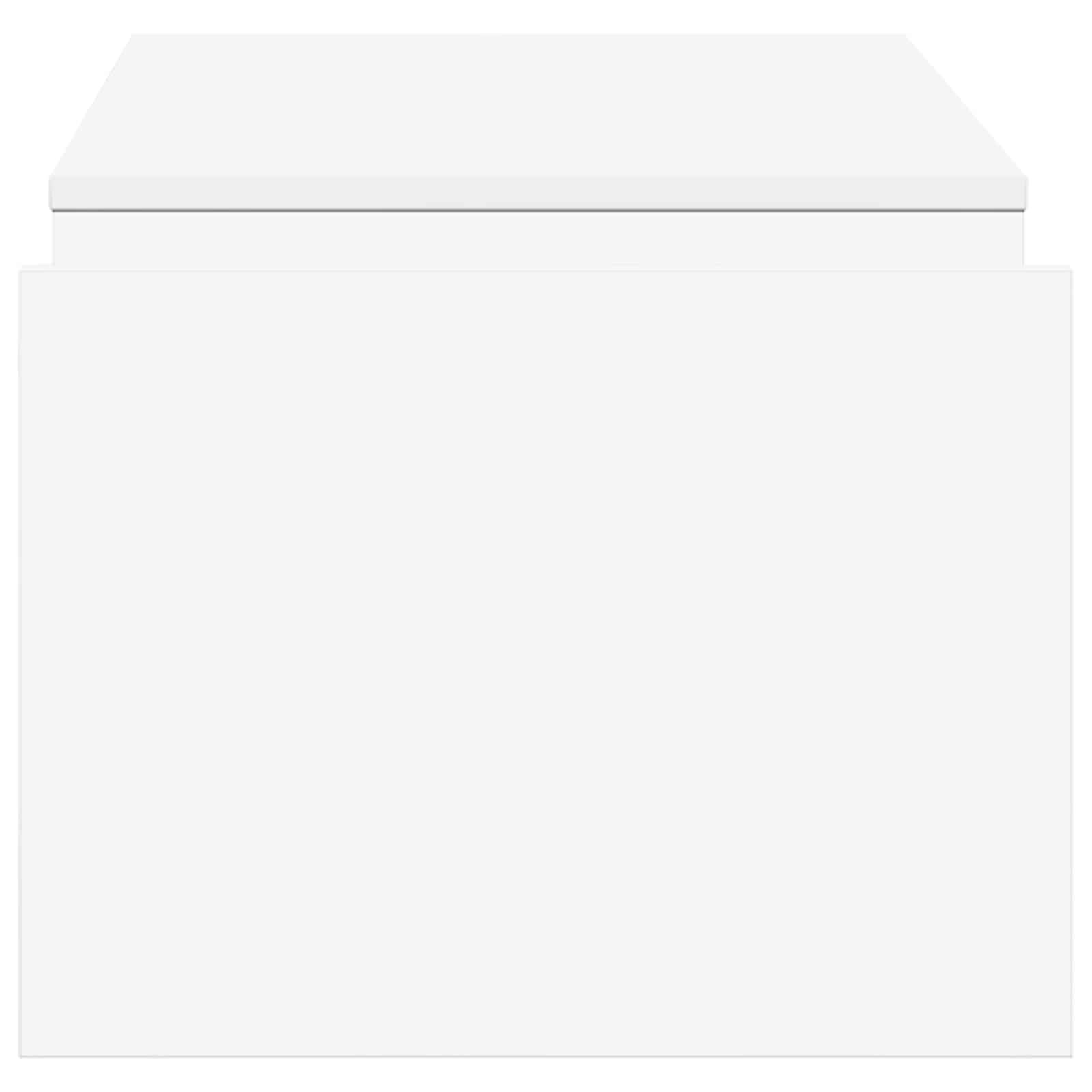vidaXL Salontafel Wit 90 x 45 x 35 cm Bewerkt hout