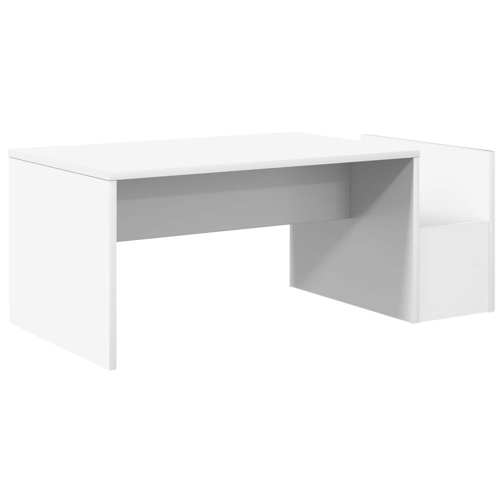 vidaXL Salontafel Wit 90 x 45 x 35 cm Bewerkt hout
