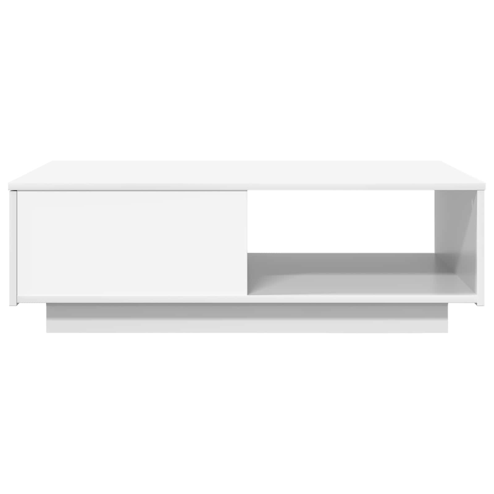 vidaXL Salontafel met lade met opslag Wit 95 x 55 x 31 cm Bewerkt hout