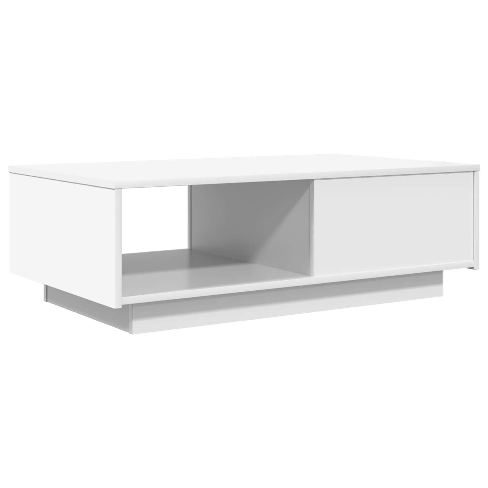 vidaXL Salontafel met lade met opslag Wit 95 x 55 x 31 cm Bewerkt hout