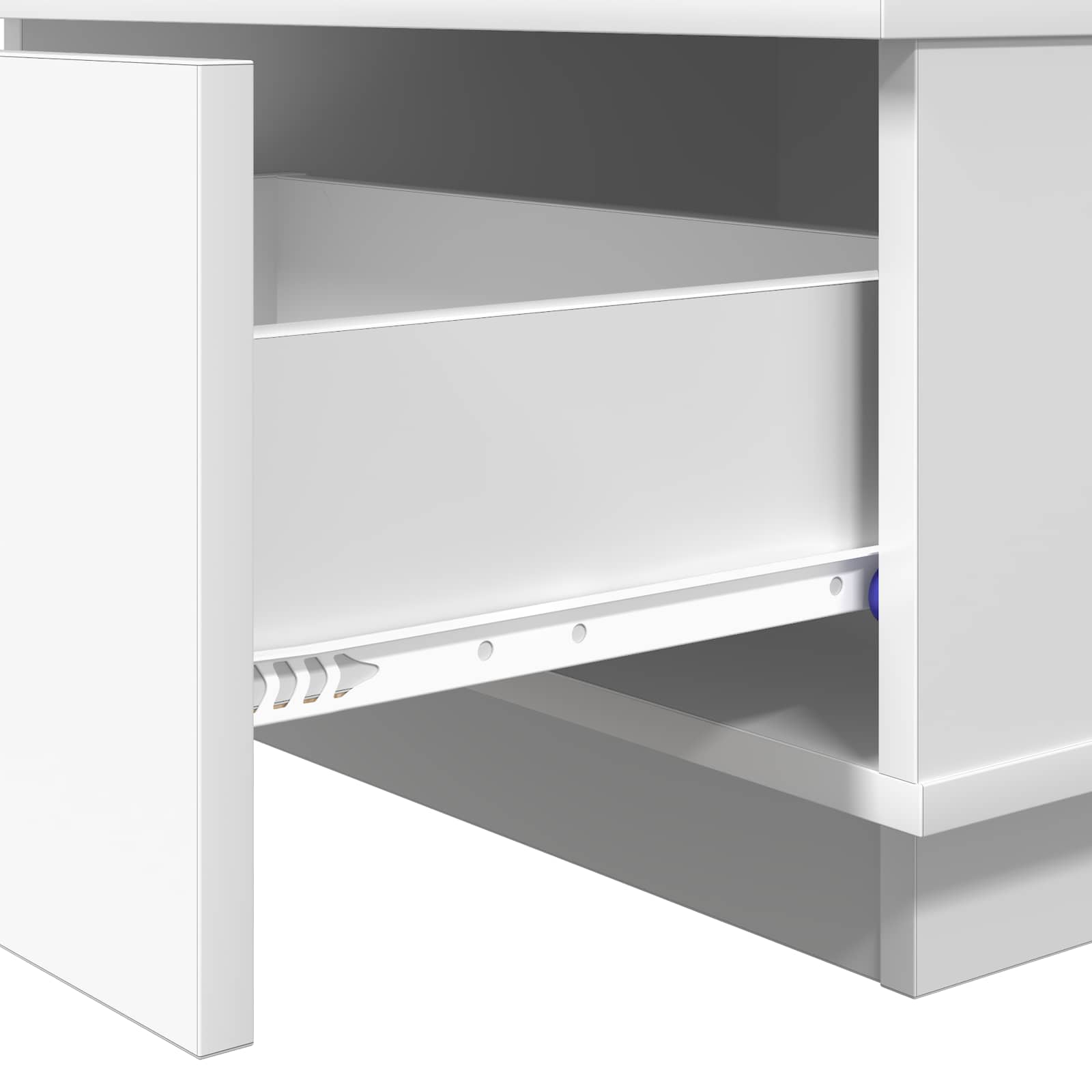 vidaXL Salontafel met lade met opslag Wit 95 x 55 x 31 cm Bewerkt hout