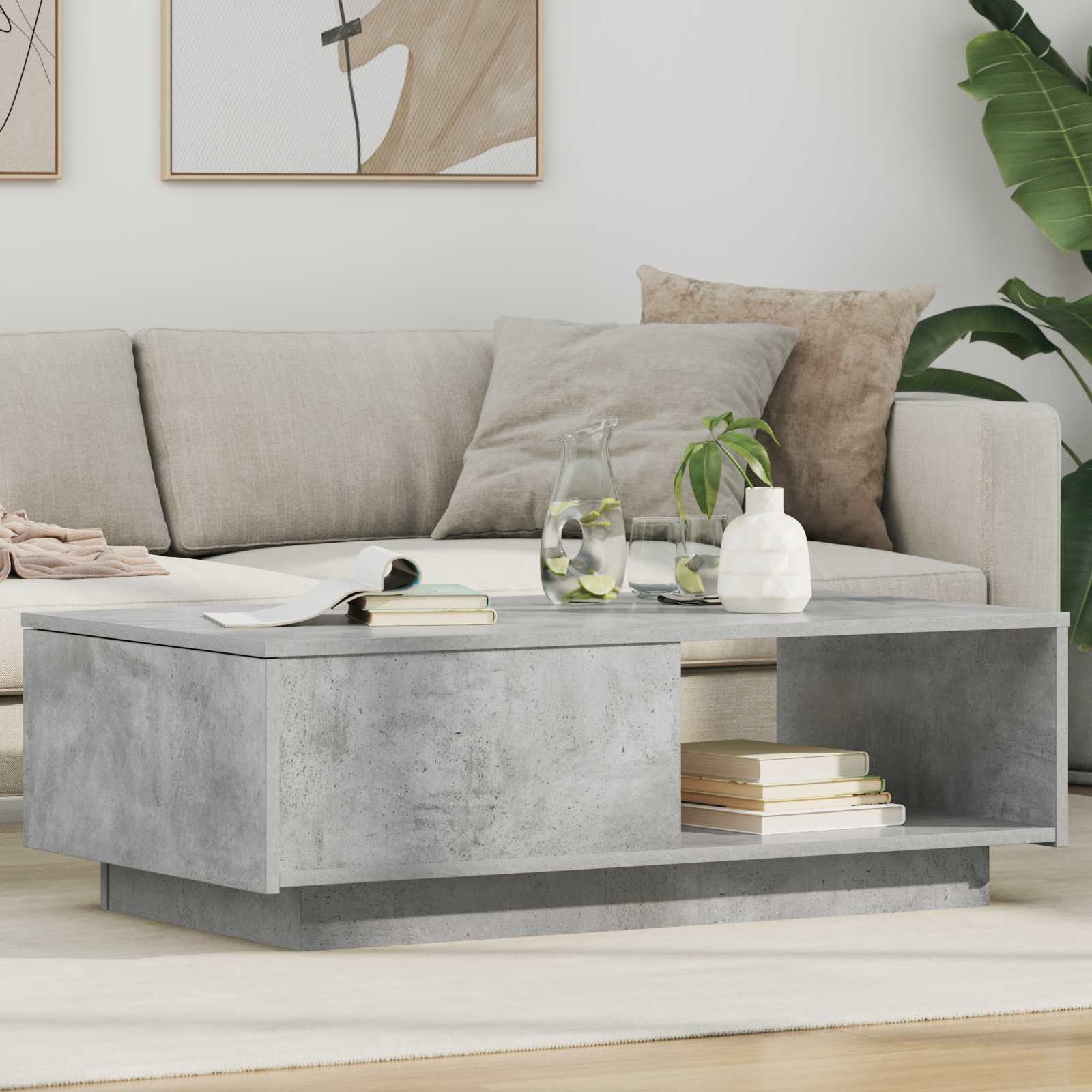 vidaXL Salontafel met lade met opslag Wit 95 x 55 x 31 cm Bewerkt hout