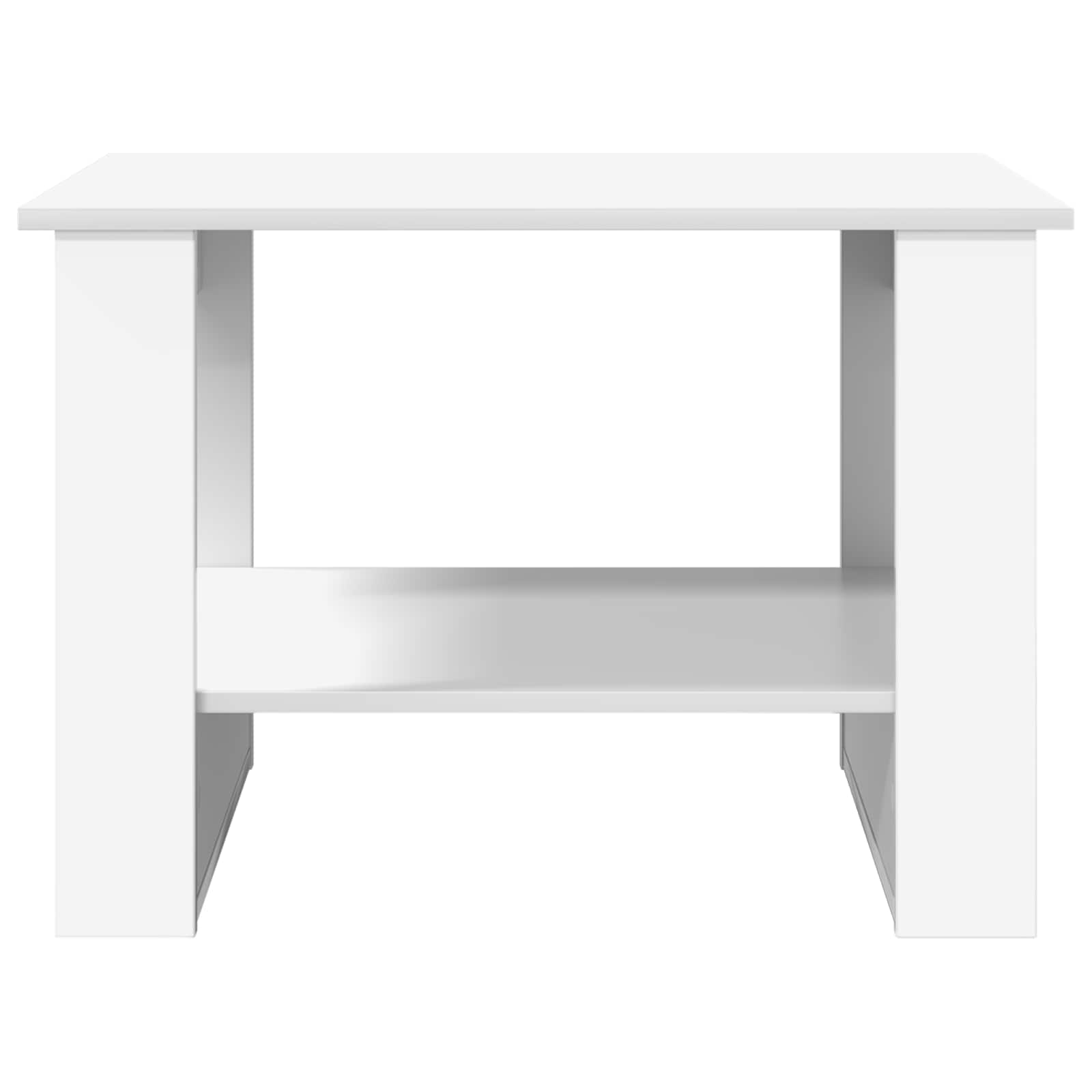 vidaXL Salontafel Wit 72 x 50 x 50 cm Bewerkt hout