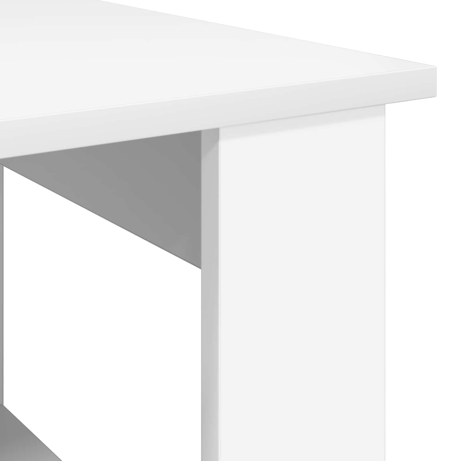 vidaXL Salontafel Wit 72 x 50 x 50 cm Bewerkt hout