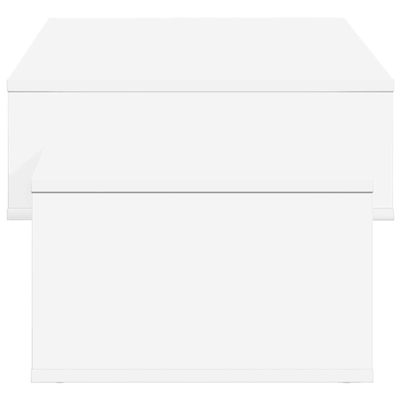 vidaXL Salontafel Wit 105 x 50 x 32,5 cm Bewerkt hout