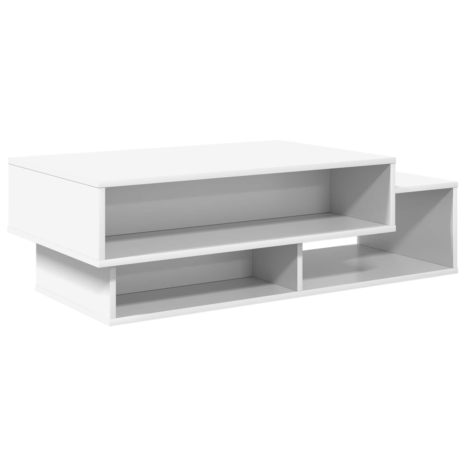 vidaXL Salontafel Wit 105 x 50 x 32,5 cm Bewerkt hout