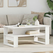 vidaXL Salontafel Wit 90 x 50 x 40 cm Bewerkt hout