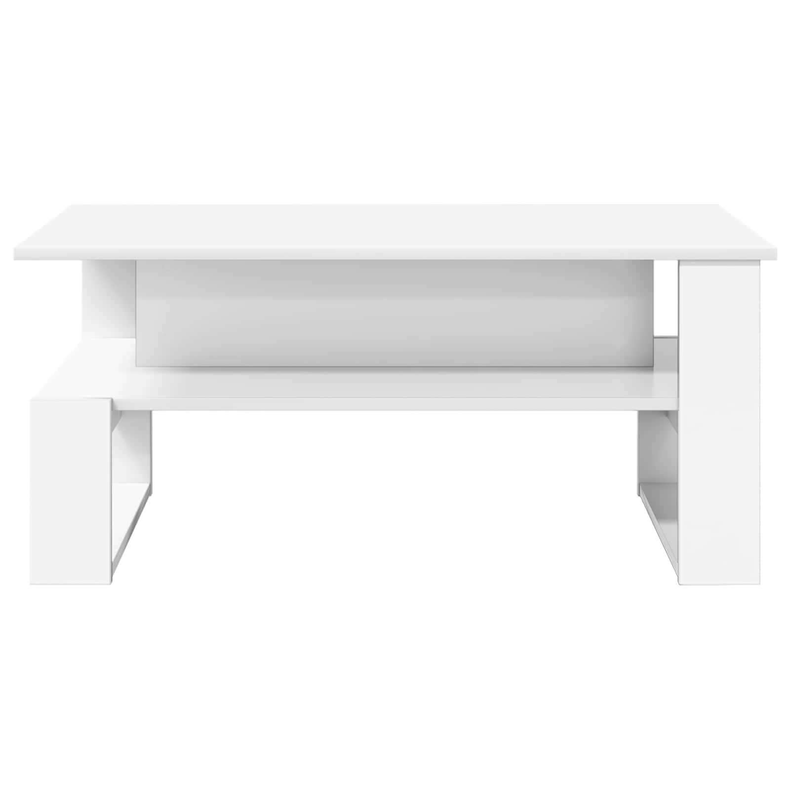 vidaXL Salontafel Wit 90 x 50 x 40 cm Bewerkt hout