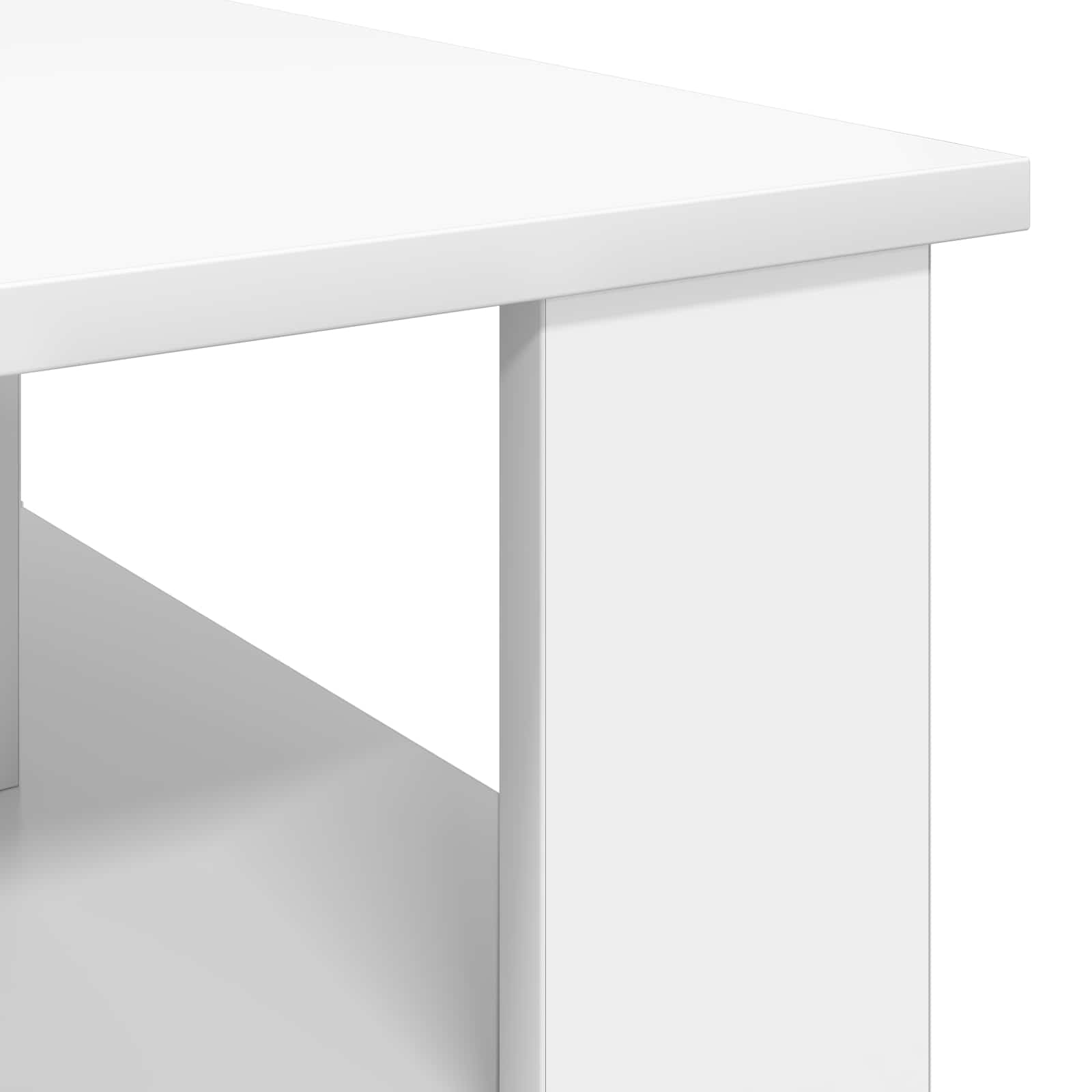 vidaXL Salontafel Wit 90 x 50 x 40 cm Bewerkt hout