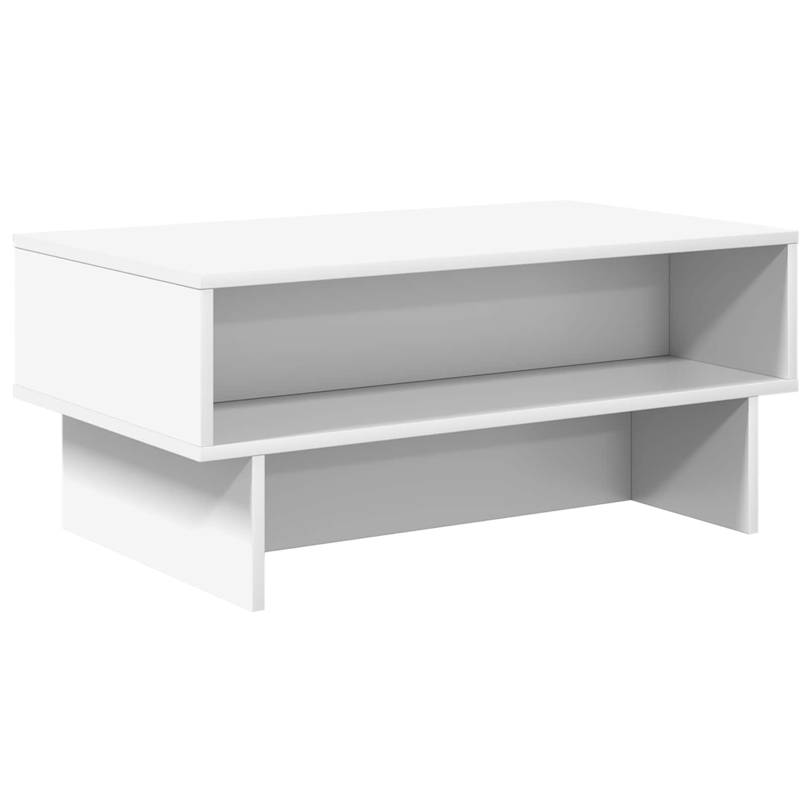 vidaXL Salontafel Wit 80 x 46 x 35 cm Bewerkt hout